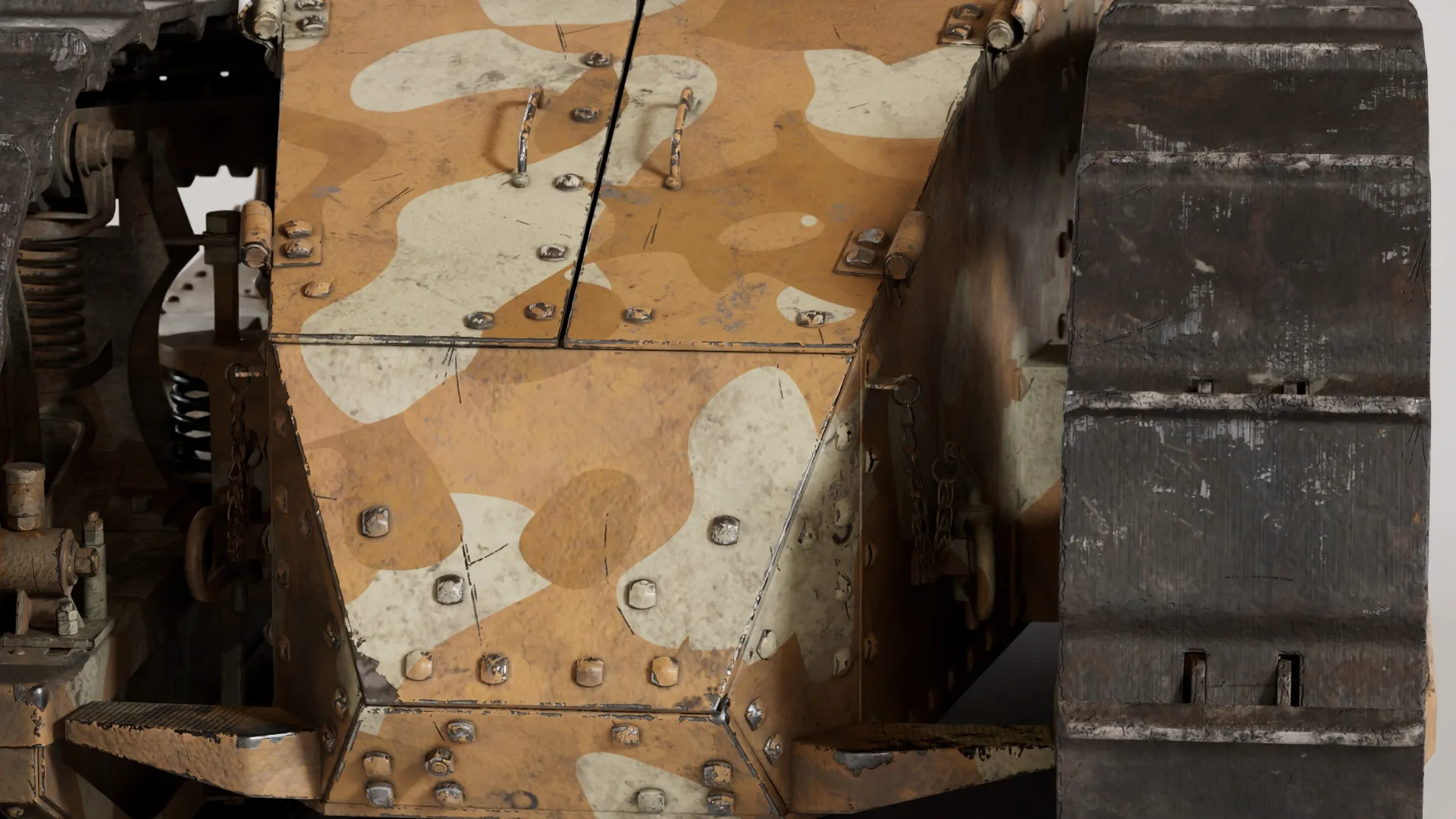 Front of Renault FT Tank