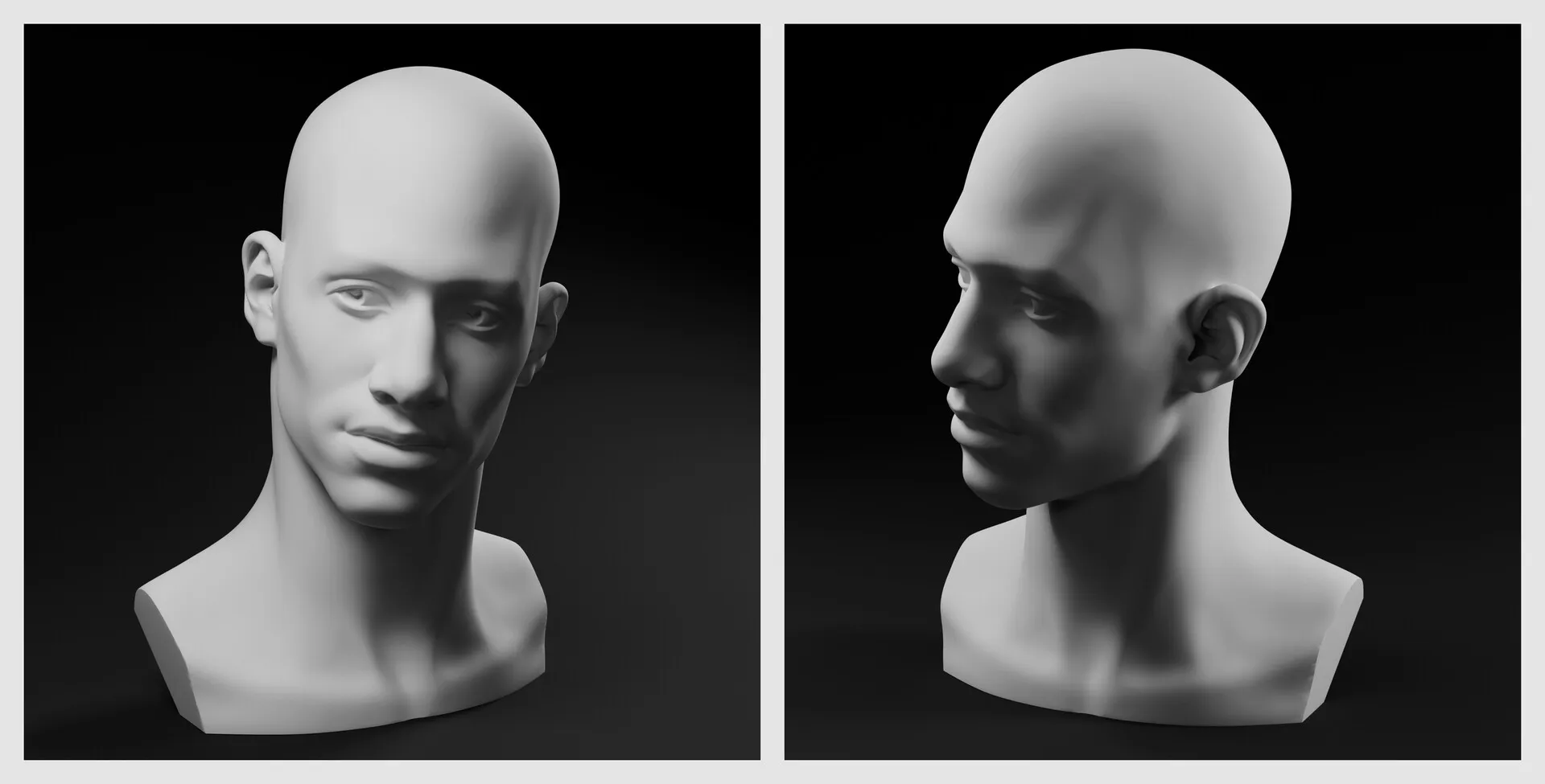 Male bust 01