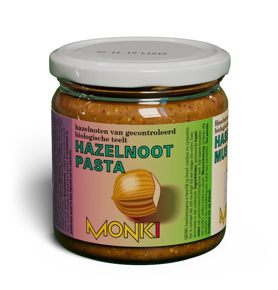 Hazelnut butter label render
