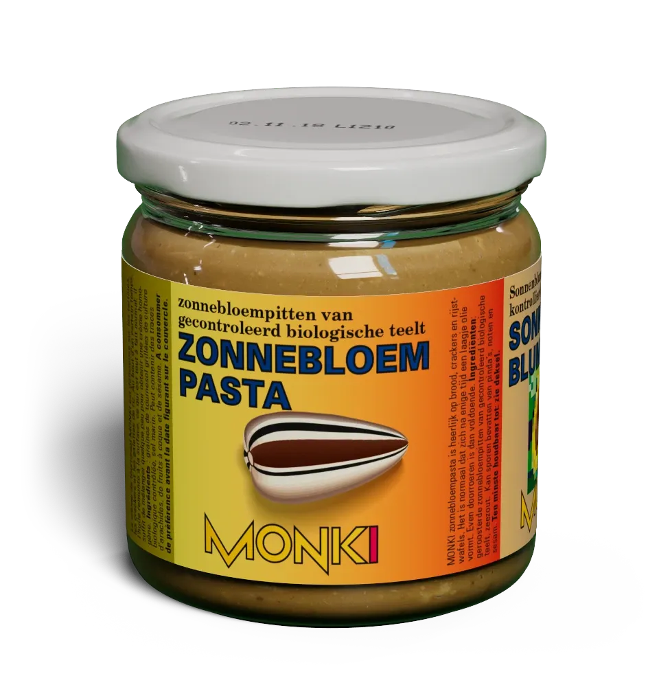 Sunflower seed butter label render