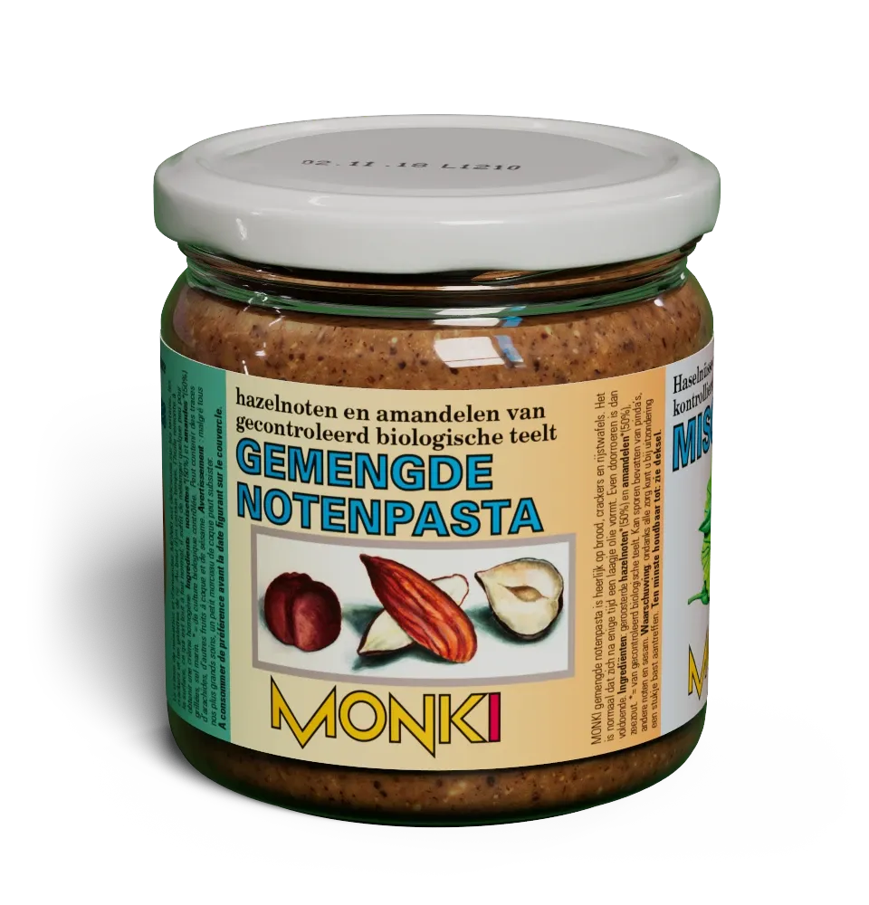 Mixed nut butter label render
