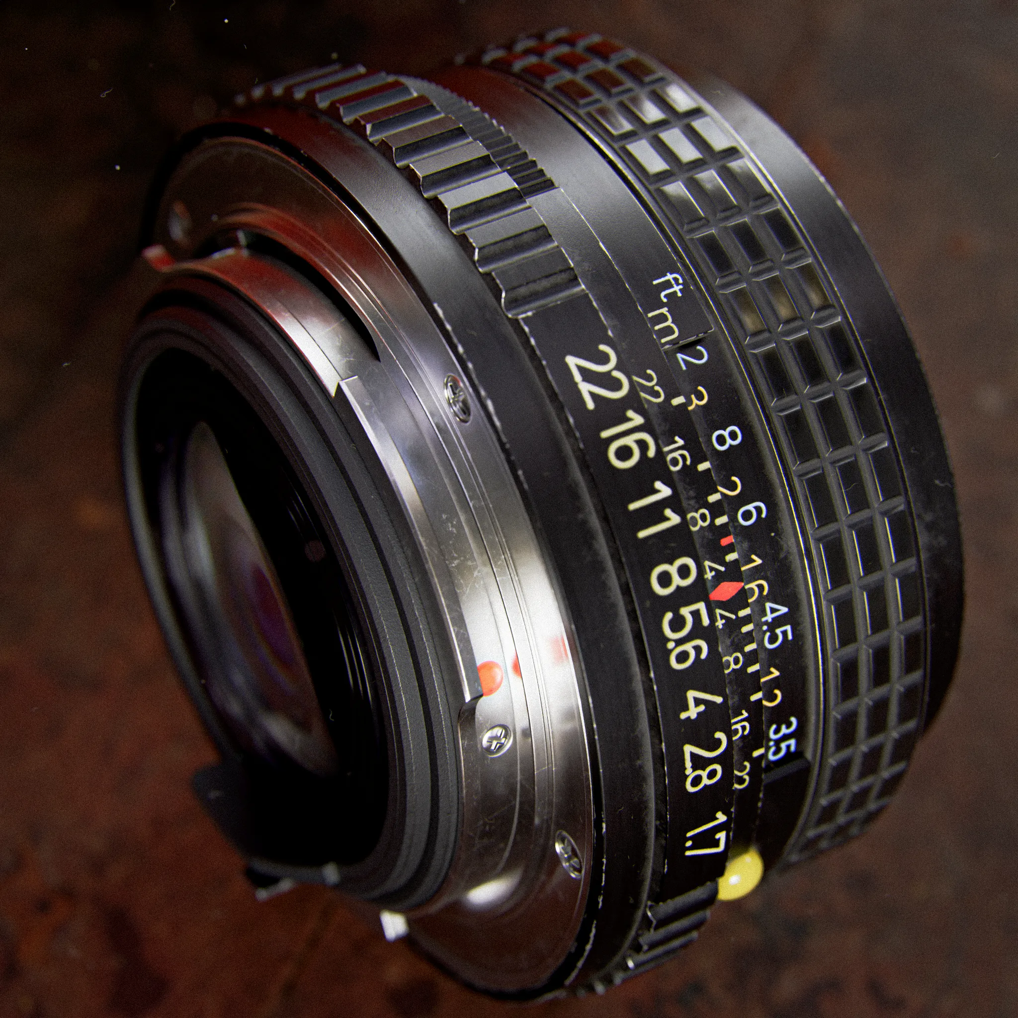 Back view of the Pentax 50mm f/1.7 lens