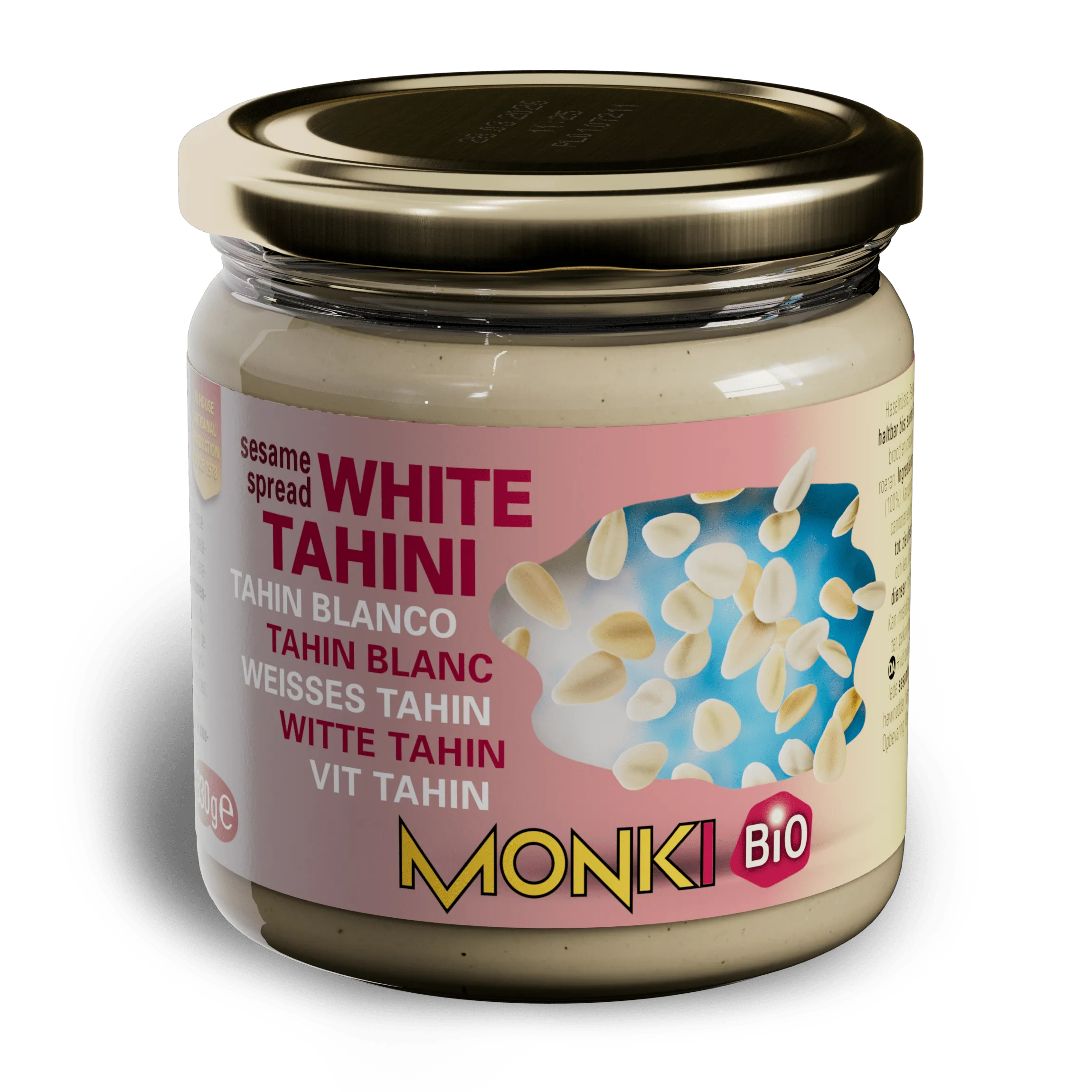 MONKI BIO White tahini label