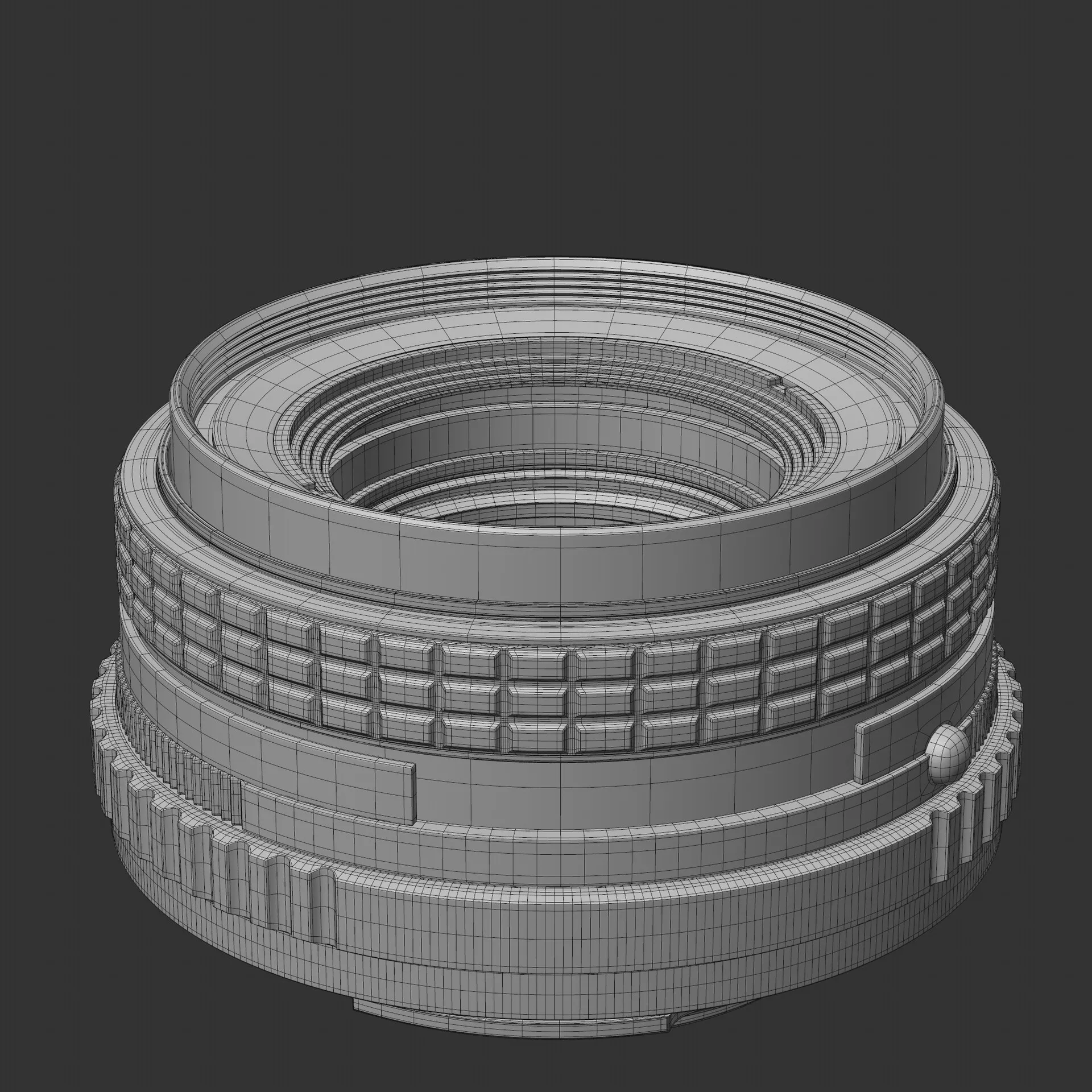 Pentax 50mm f/1.7 lens wireframe 01