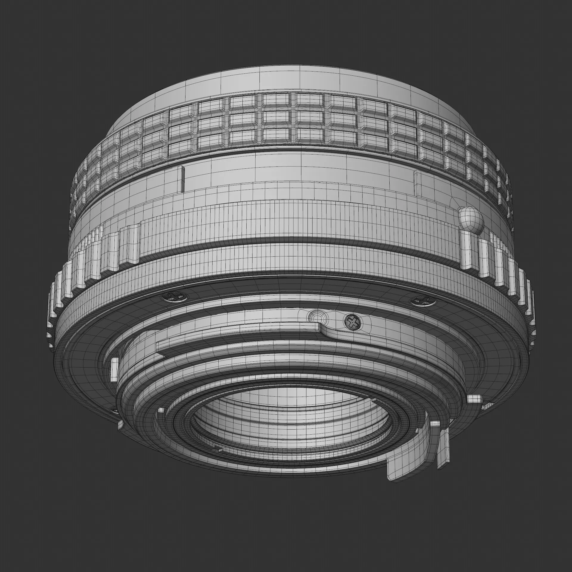 Pentax 50mm f/1.7 lens wireframe 02
