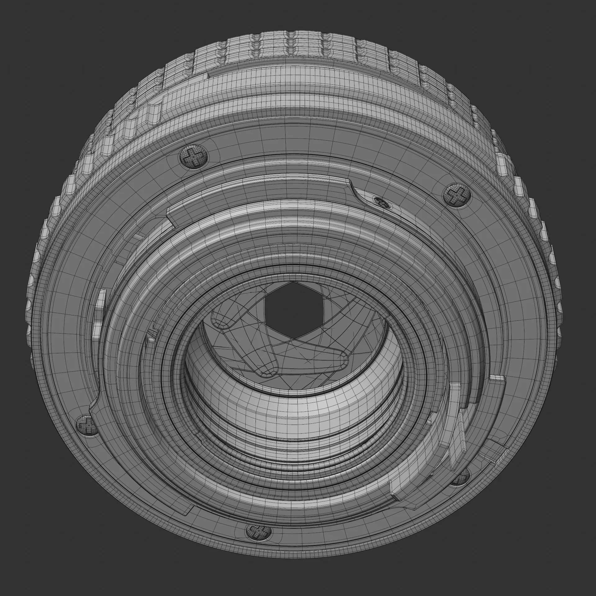 Pentax 50mm f/1.7 lens wireframe 03
