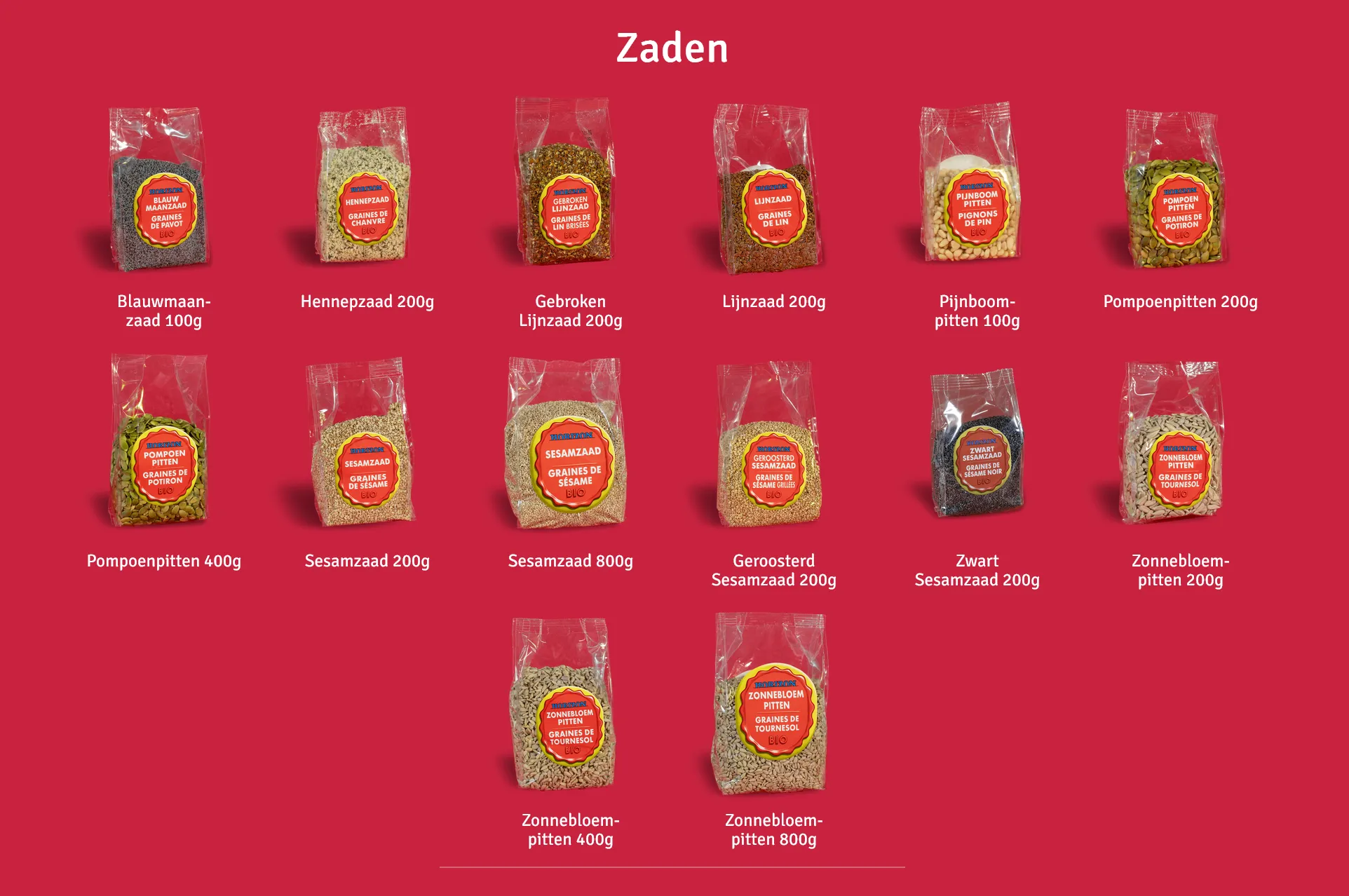 Zaden render of Horizon Natuurvoeding Organic Pecan Butter and Pistachio Butter